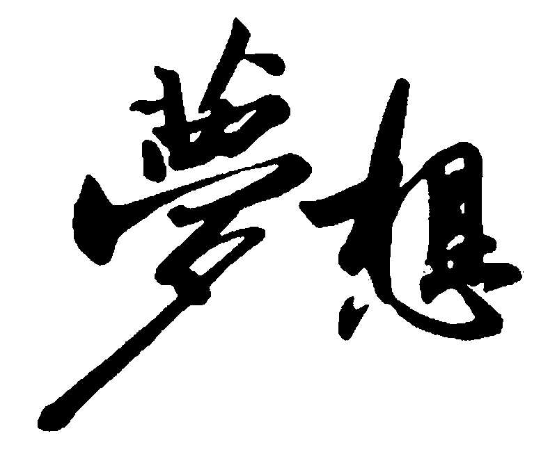 书法作品                             毛笔字 书法字 繁体: 梦想